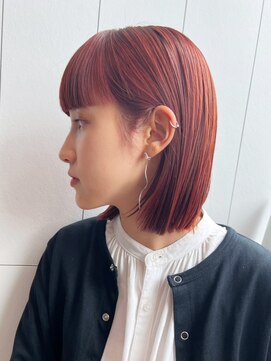 アルバム 銀座(ALBUM GINZA) レッドボブ_ショコラアッシュヘルシースタイル_ba420982