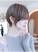 似合わせカットでイメチェン☆大人かわいいフルバングショート
