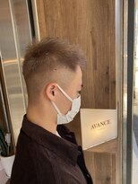アヴァンス 天王寺店(AVANCE.)&nbsp;【松元担当】フェード×モヒカン×ブリーチ×ミルクティベージュ