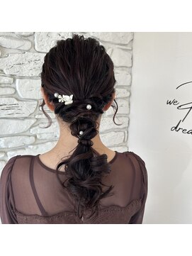 ヘアー ルセロ アット プリム(hair lucero @ prim) 編みおろしアレンジ