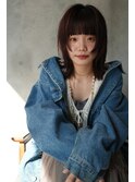 ☆ワイドバング顔まわりレイヤーピンクブラウン