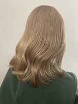 サンク 原宿 表参道(cinq)&nbsp;ミルクティーピンクベージュカラーハイトーンダブルカラー原宿