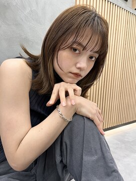 ロンドプロフィール 浦和(Lond profil) 中川 前髪カット顔まわり似合わせ外ハネくびれレイヤーミディ