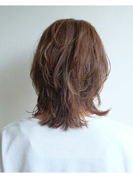 ルプラ ガーデン(le-pla garden) ミディアムウルフ#ベージュ#パーマ #ダメージレスカラー#豊橋