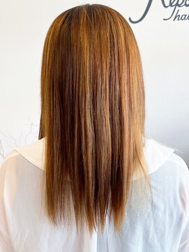 レポヘアー(Repos hair) 20代30代40代髪質改善カラーブラウンベージュ透明感セミロング