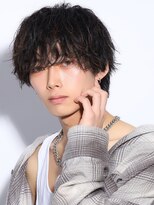 コンフィデンス メンズヘアー(confidence MEN'S HAIR) ナチュラルマッシュウルフ黒髪ニュアンスパーマ