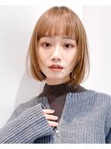 Say.切りっぱなしボブぱっつん前髪フェイスレイヤー表参道原宿