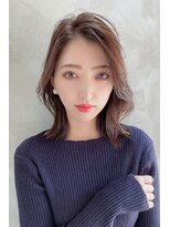 ワトワ 駒川店(WAtoWA)&nbsp;★くびレイヤーボブルフネビージュ小顔ワンレンこなれミディ