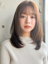 アグノス 青山(Agnos) ◎暗めカラーグランマッシュデザインカラー薄め前髪くびれヘア