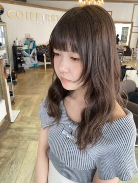 コワファースト 大分(COIFF1RST) フェイスレイヤー×アッシュベージュ