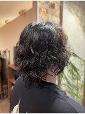 【個性的なデザインがお好きな方おすすめ】強めスパイラルパーマ
