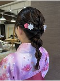 4月袴アップスタイル