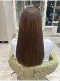大人可愛い小顔こなれカールチョコレートカラーブリーチなし