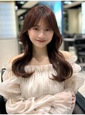 ピンクブラウン/髪質改善/フェミニンスタイル/表参道