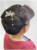 訪問着着付けとヘアアレンジ