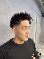 メンズサロン キング 梅田店(Men’s salon K!ng)&nbsp;ホワイトメッシュ/ツイスト/ツイスパ/パーマ/メンズ/眉毛