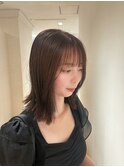 ぱつんとセミロング