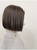 秋色◎30代40代髪質改善ストレートで艶髪くびれボブ