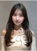 暗めカラー/韓国風巻き/レイヤーカット/髪質改善/縮毛矯正/銀座