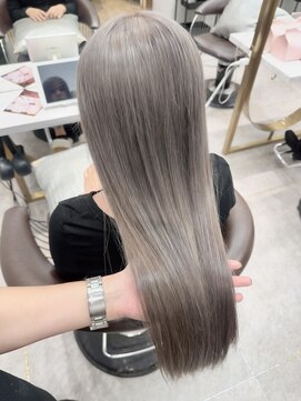 ロンド レア 天神大名店(Lond Le’a) ダークアッシュ/大人ガーリー/似合わせカット/着物ヘア