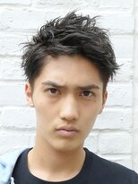 テン 心斎橋(tenn.)&nbsp;アクティブショートフェザーパーマルーズショートセンターパート