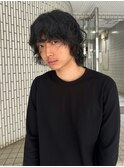 メンズミディアム/ウルフパーマ/ミディアムパーマ/ドライパーマ