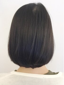 ヘアークリアー 春日部 大人可愛いトゥルトゥル黒髪ボブスタイル/30代40代50代