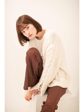 ソワン ドゥ ブレス 立花店(soin de brace) お手入れ楽チン♪ナチュラルひし形ショートボブ★/小顔