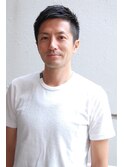 サイドグラデーション七三オールバックツイストパーマ#m3145