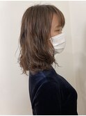 【パーマ】切りっぱなしボブのゆるふわスタイル