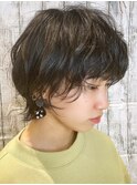 誰でもチャレンジしやすい◎ショートウルフパーマ