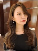 20代30代ロングヘア　セミロング　ミディアム　小顔カット　