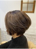 *白髪ぼかしハイライト*