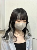 ブリーチなしでできるポイントエクステ/ホワイト