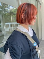 チクロヘアー(Ticro hair)&nbsp;@nkkn15 design orange highlight