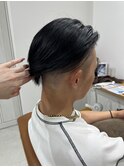 アッシュブラックカルマパーマベリーショートダークアッシュ