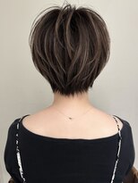 リル バイ ジルブラン(Lil by JIL BLAN)&nbsp;ショートボブグレージュハイライトレイヤーカット髪質改善 