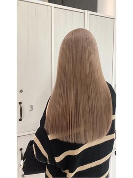 ハーツヘアーズ 五日市店(HEARTS hair's) ミルクティーベージュ/ハイトーン／ロングヘアー/Wカラー