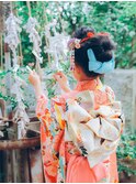 7歳七五三着付け