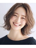 ラフなボブ巻きスタイル