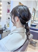 お呼ばれ編みおろしアレンジ★