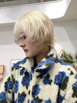 ミーム 原宿 表参道(meme) ◎ブロンドハイトーンカラーデザインカラーアンブレラカラー金髪