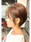 ハイライト丸みショート