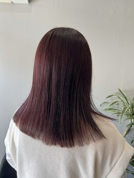 バフ(buff)の写真/全頭フルブリーチ、ポイントカラー等特殊カラーオーダー多数◎白髪染めや白髪ぼかしも幅広く対応可能!