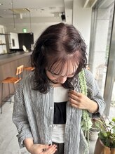 ドレープ(Dreap) 【akari】ラベンダーピンク ミディアム 小顔ヘア