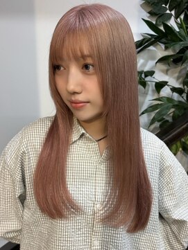 サンクマーケット 渋谷(cinq MARKET) 渋谷ダブルカラーピンクベージュマロンブラウンヘーゼルブラウン