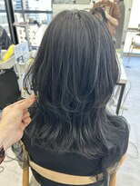 ビューナゴヤ 名駅(VIEW NAGOYA)&nbsp;レイヤーカット/ハッシュカット/くびれヘア/ブルーブラック