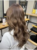 【垢抜けレイヤー】大人女性の透明感カラー×セミロング