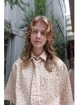 ユルクメゾンシティ 名古屋(JURK MAISON CITY) 名古屋/ミルクティーブロンド/ダークブルー/デジタルパーマ