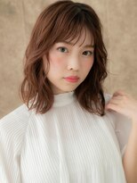 カバーヘア ブリス 志木南口駅前店(COVER HAIR bliss)&nbsp;フレンチバング切りっぱなしゆるふわミディアム20代30代W志木